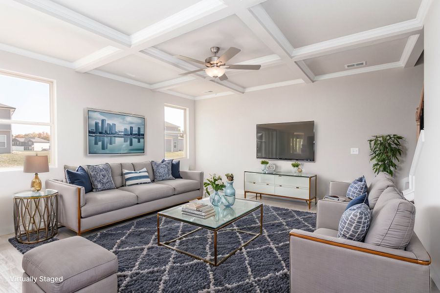 Representative furnished interior of a home built from the Hickory by Nason Homes in Brady Estates, Murfreesboro (Image 7).