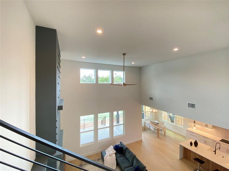 Living Room From Staircase