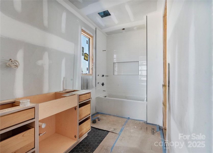 Jack and Jill Bathroom between Bedrooms 2 & 3