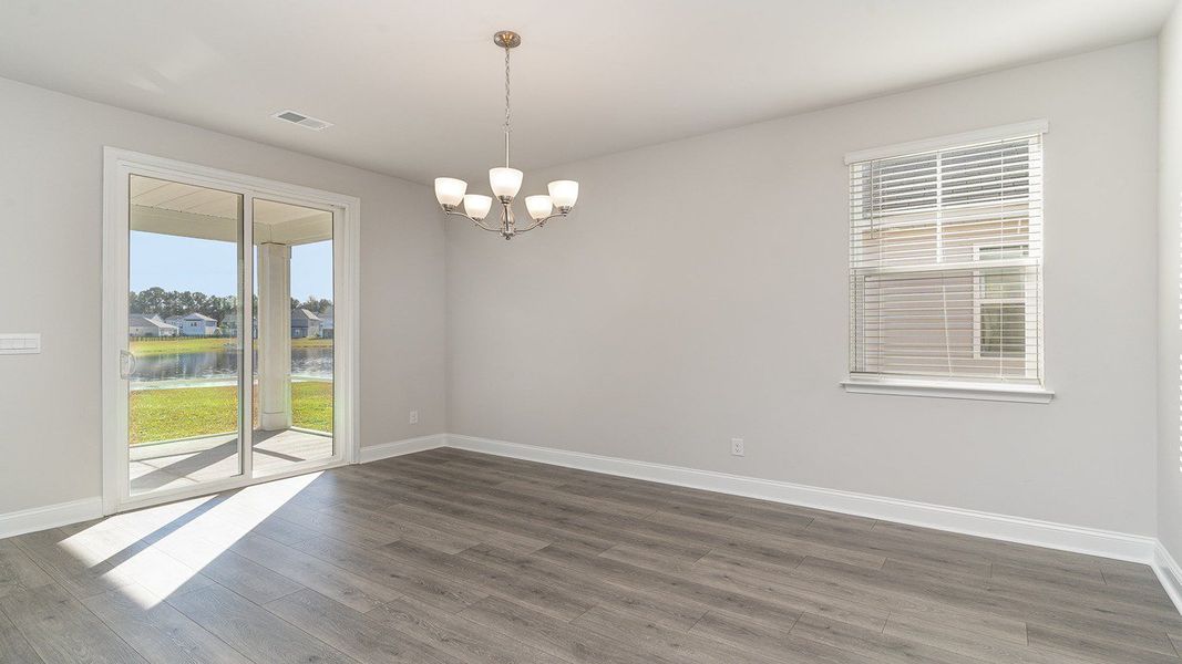 Representative unfurnished interior of a home built from the BELFORT by D.R. Horton in Belle Park, North Myrtle Beach (Image 8).