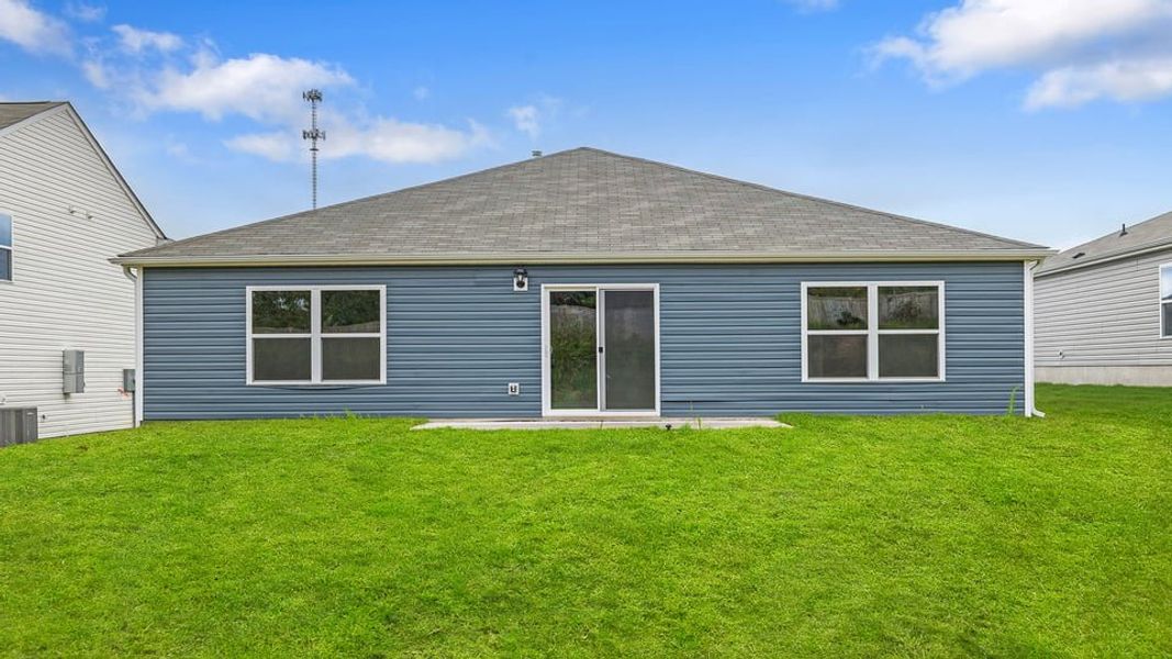 Exterior details and patio area of a home in Treemont Commons, Wellford (Image 2).