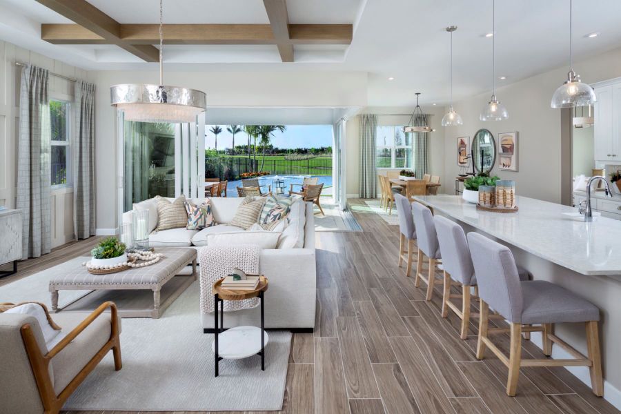 Furnished interior view inside a new home in Tradition, Port St. Lucie (Image 4).