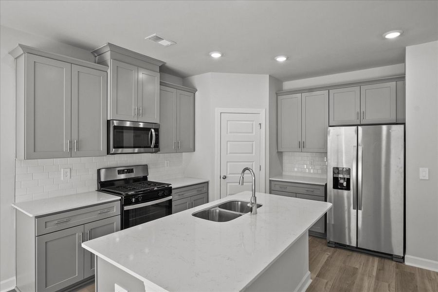Furnished interior view inside a new home in Collier Ridge, Moore (Image 4). Furnished interior view inside a new home in Collier Ridge, Moore (Image 4).