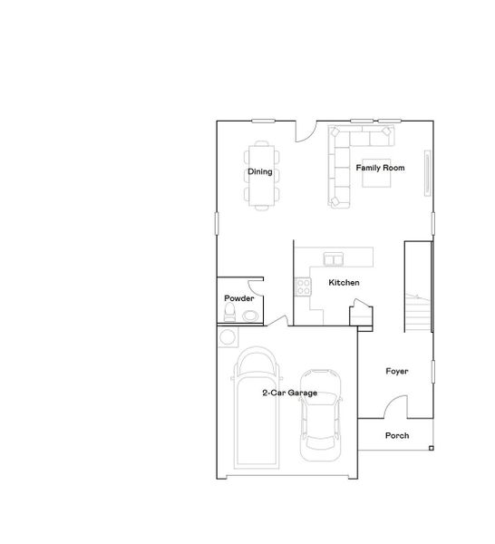 2D floor plan layout of this home in Magnolia Springs, Montgomery, TX (Image 5).