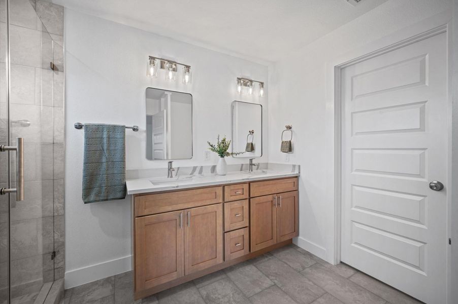 Furnished interior view inside a new home in , Willis (Image 21).