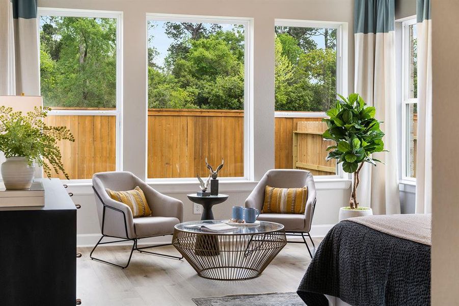 Sitting area at Master bedroom provides lots of light!