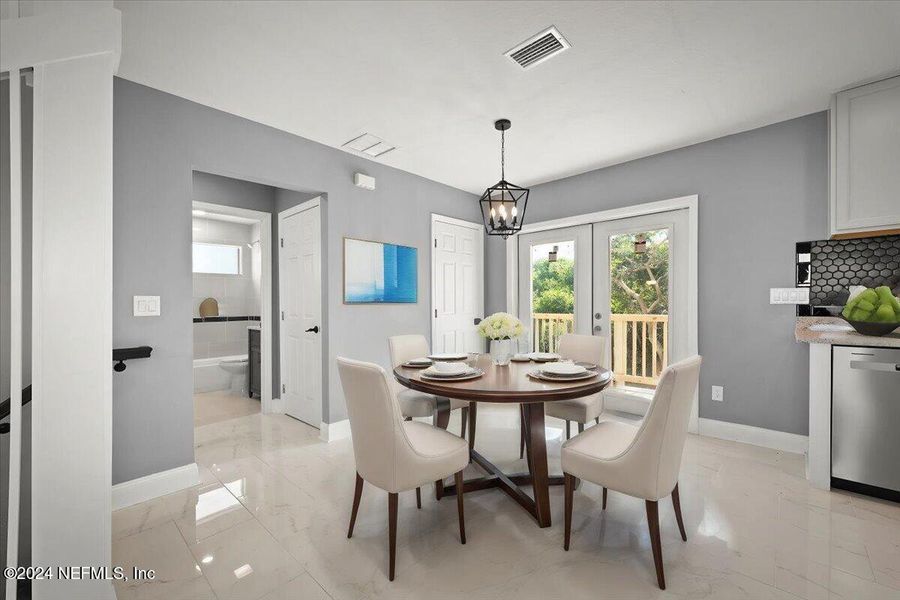 Furnished interior view inside a new home in , St. Augustine (Image 34).