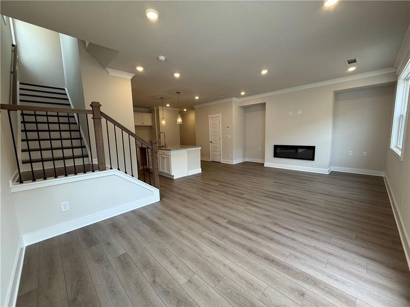 Spacious, unfurnished interior of a new home in The Towns at Auburn Station West, Auburn (Image 10).