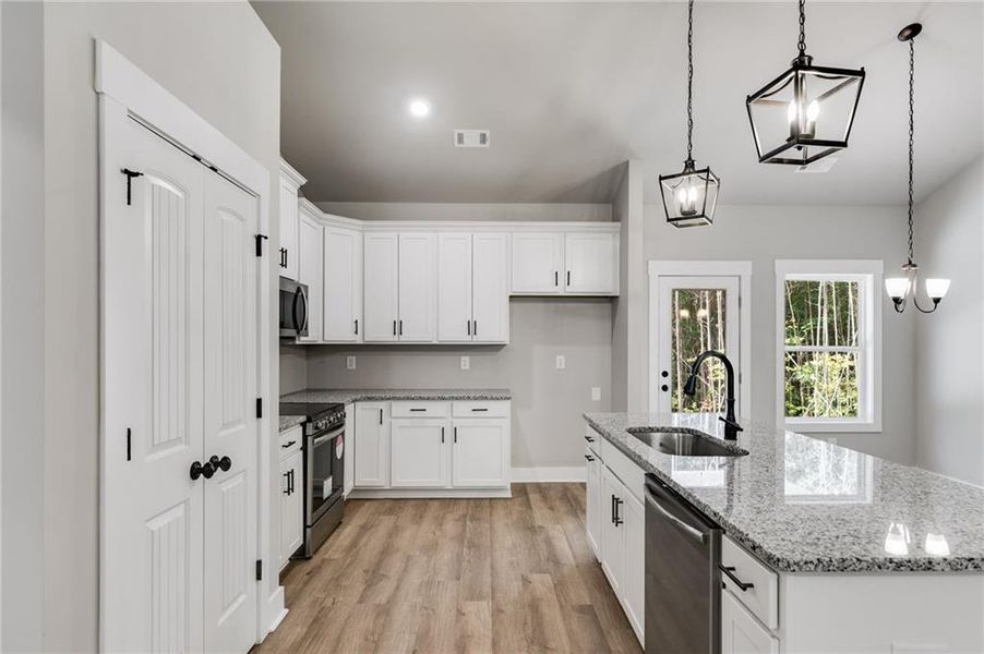 Furnished interior view inside a new home in , Buchanan (Image 11).