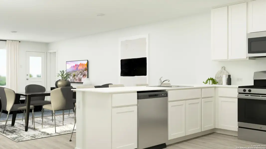 Furnished interior view inside a new home in Stone Garden, Elmendorf (Image 14).