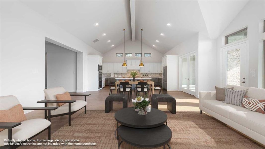 Furnished interior view inside a new home in Terraces 72', Rockwall (Image 7).