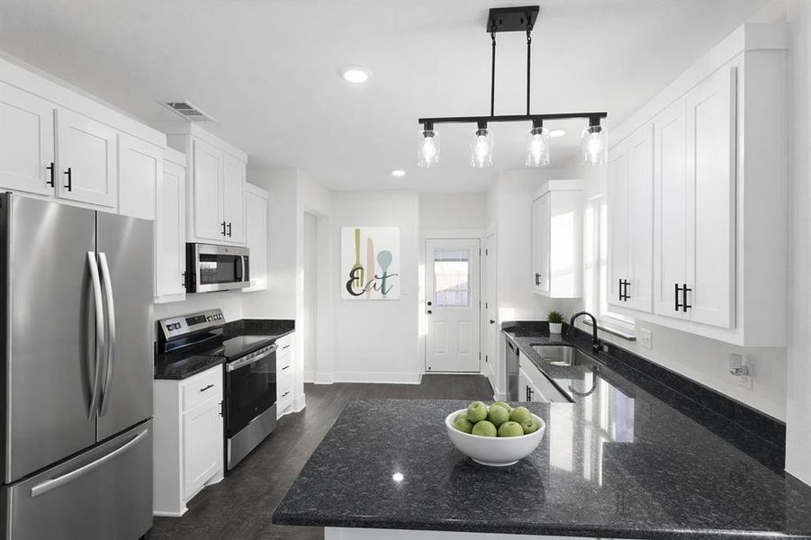 Furnished interior view inside a new home in , Denison (Image 5).