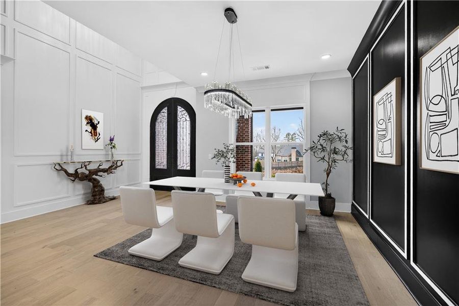 Furnished interior view inside a new home in , Buford (Image 7).