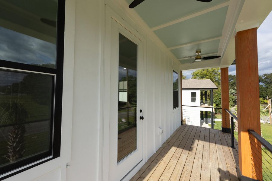 Exterior details and patio area of a home in , North Charleston (Image 38).