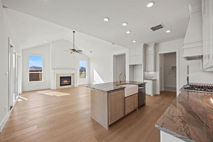 Furnished interior view inside a new home in Chatham Reserve, Providence Village (Image 7).