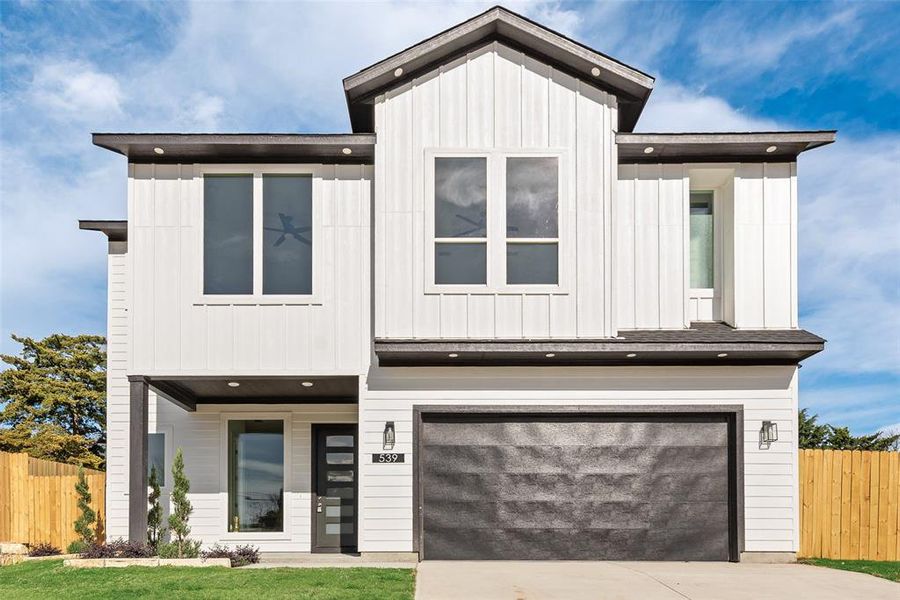 Front exterior of a new home in , Dallas, TX, highlighting curb appeal (Image 25).