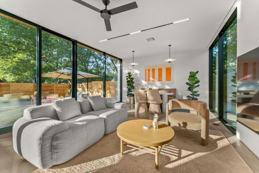 Furnished interior view inside a new home in , Austin (Image 35). Furnished interior view inside a new home in , Austin (Image 35).