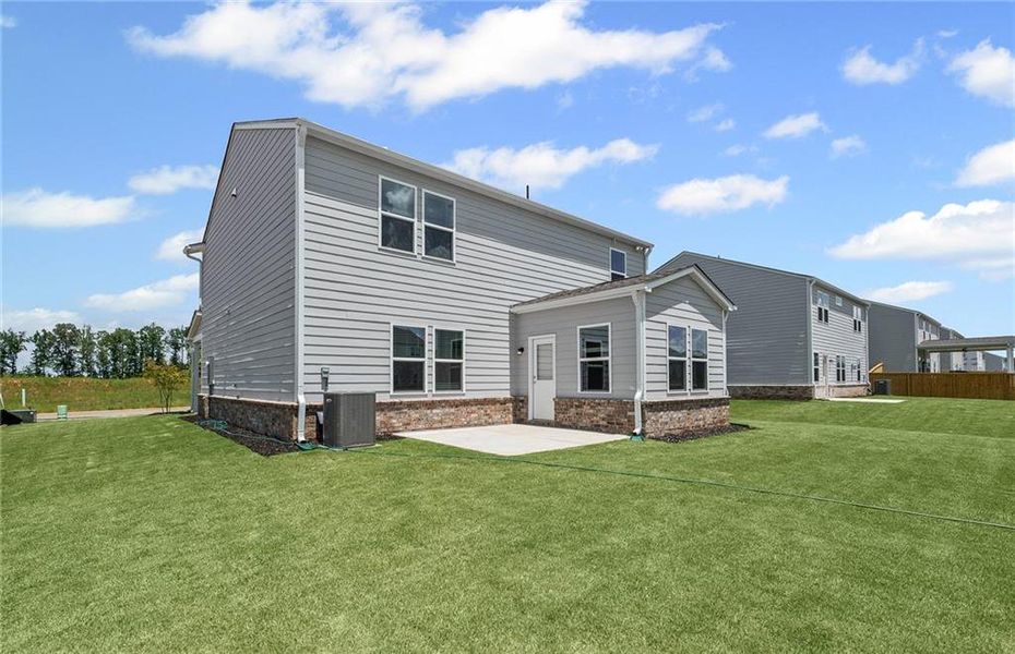 Front exterior of a new home in Anderson Point, McDonough, GA, highlighting curb appeal (Image 22).