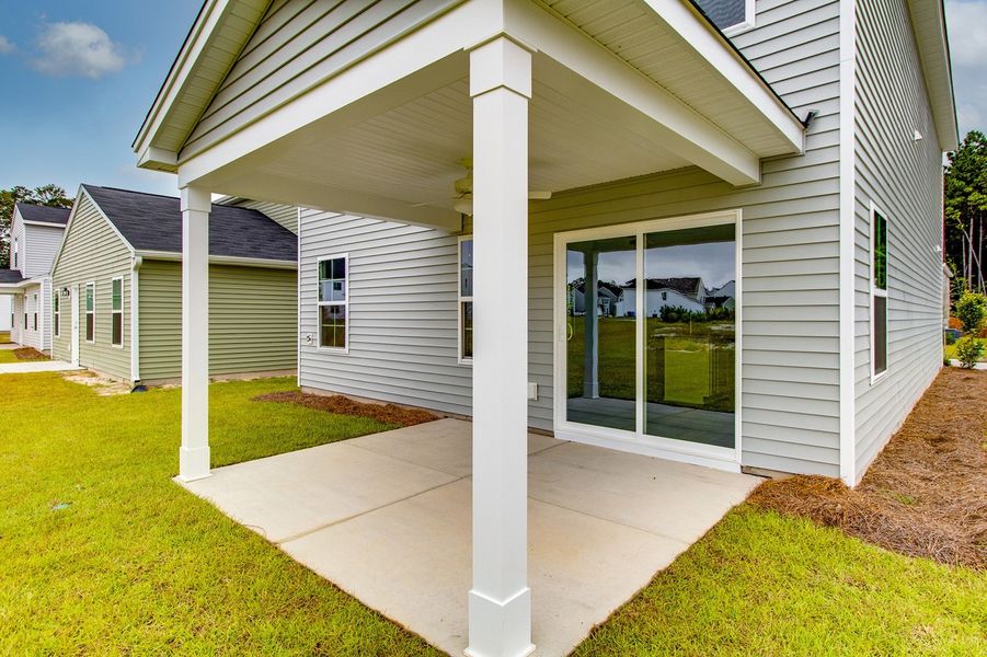 Exterior details and patio area of a home in Ellington, Elgin (Image 3).