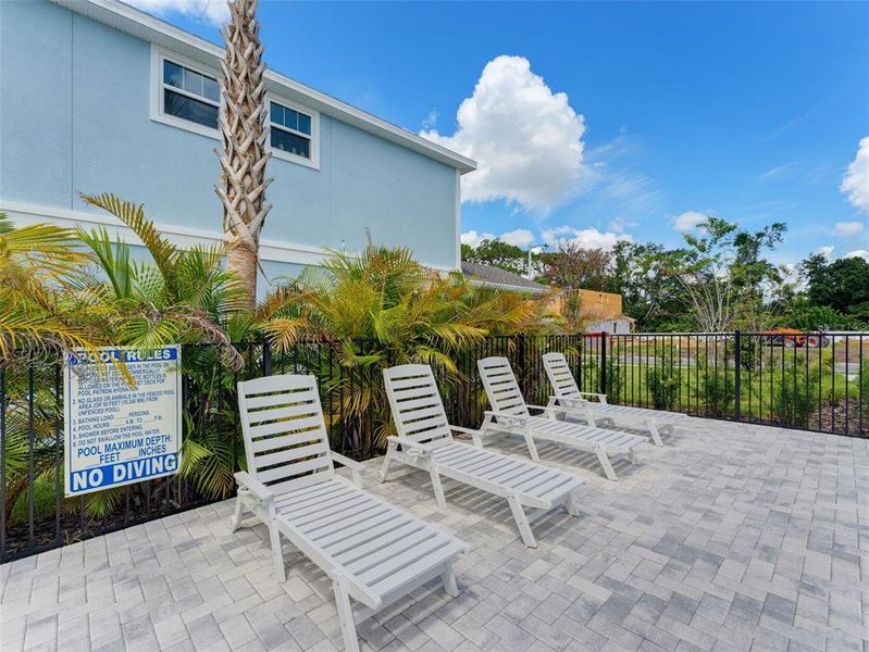 Exterior details and patio area of a home in , Clearwater (Image 37).