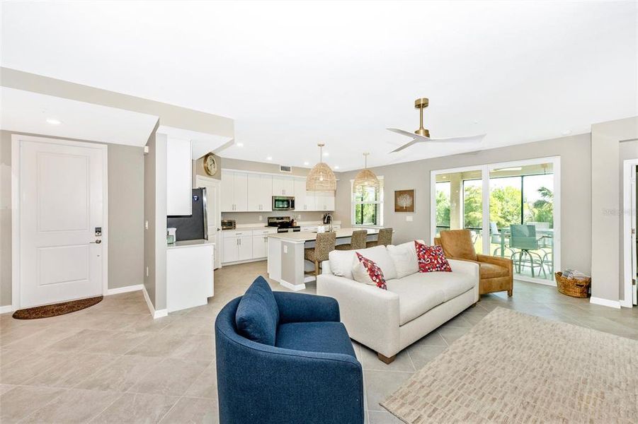 Furnished interior view inside a new home in Wellen Park Golf & Country Club, Venice (Image 12).