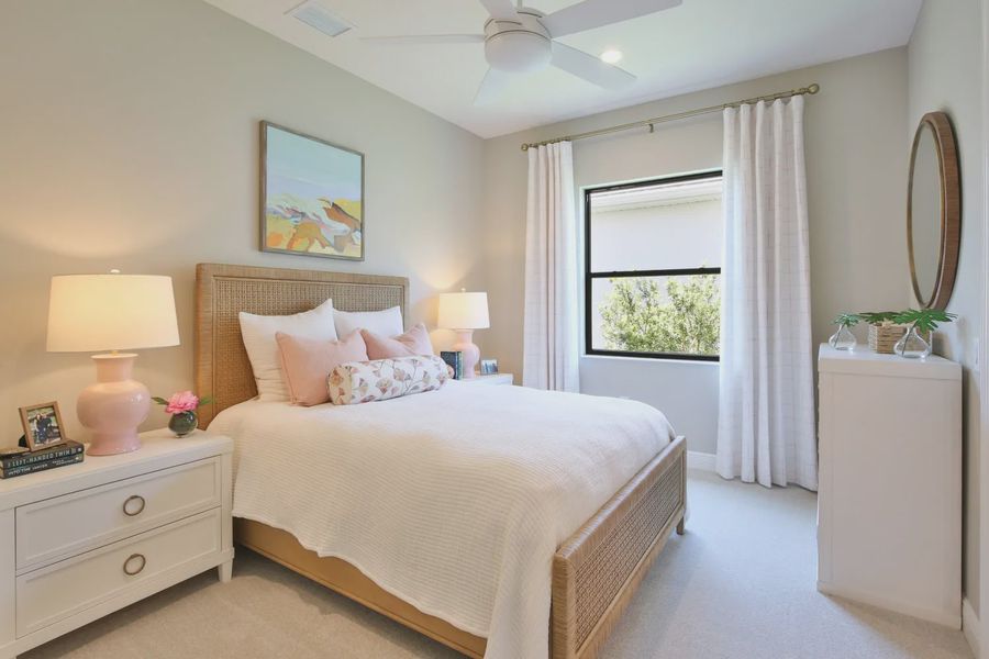 Furnished interior view inside a new home in Boca Royale Golf and Country Club at Wellen Park, Englewood (Image 18). Furnished interior view inside a new home in Boca Royale Golf and Country Club at Wellen Park, Englewood (Image 18).