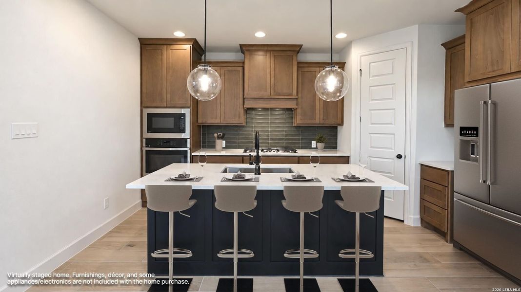 Furnished interior view inside a new home in Solms Landing, New Braunfels (Image 10).