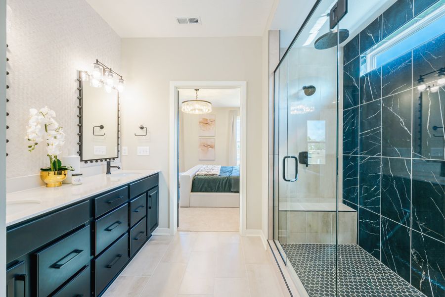 Representative furnished interior of a home built from the Camden by Fischer Homes in Easton Park, Dallas (Image 33).