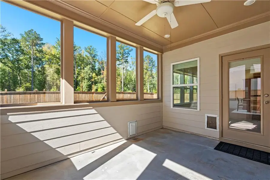 Exterior details and patio area of a home in Candleberry Place, Sharpsburg (Image 27).