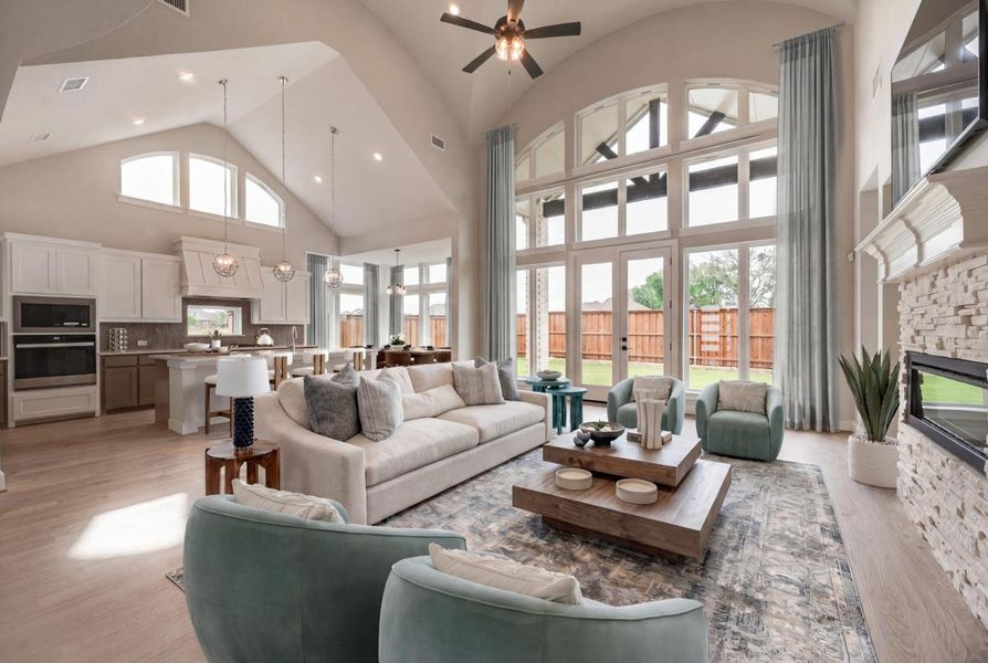 Furnished interior view inside a new home in Grand Estates of Anna, Anna (Image 9). Furnished interior view inside a new home in Grand Estates of Anna, Anna (Image 9).