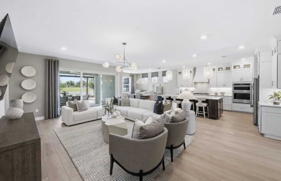 Representative furnished interior of a home built from the Stellar Grand by Del Webb in Del Webb Explore North River Ranch, Parrish (Image 10).