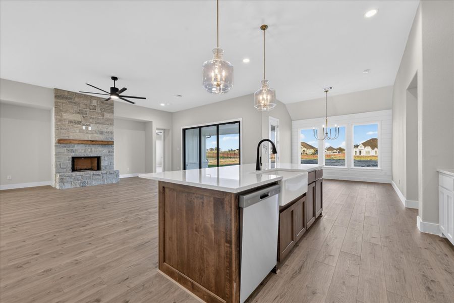 Furnished interior view inside a new home in Paloma Ranches, Justin (Image 8).