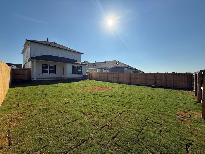 Exterior details and patio area of a home in Midtown Reserve, College Station (Image 2). Exterior details and patio area of a home in Midtown Reserve, College Station (Image 2).