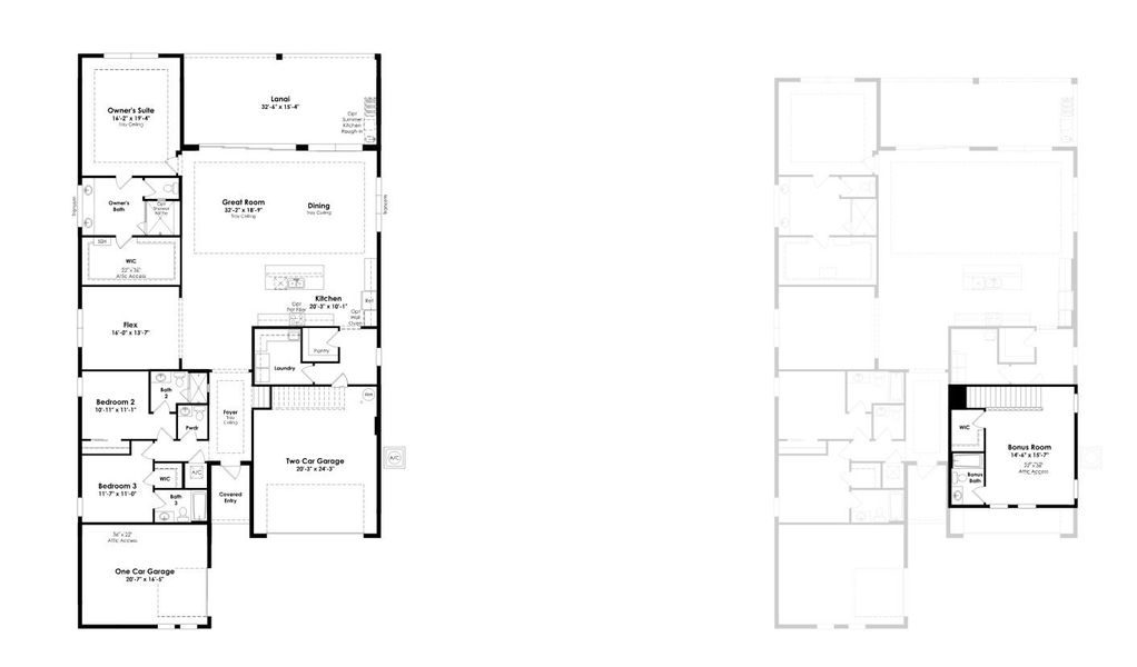 2D floor plan layout of this home in L'Ambiance at Avenir, Palm Beach Gardens, FL (Image 5). 2D floor plan layout of this home in L'Ambiance at Avenir, Palm Beach Gardens, FL (Image 5).