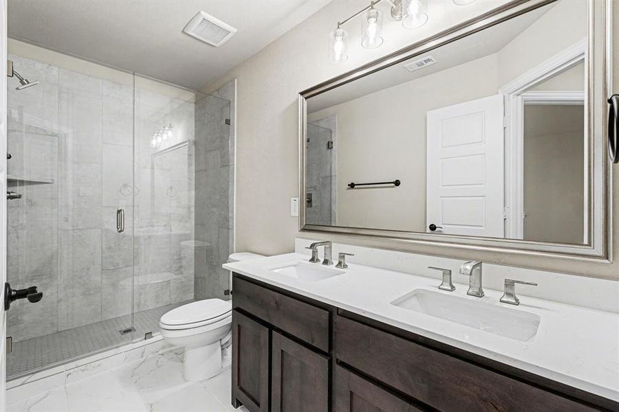 Furnished interior view inside a new home in , Prosper (Image 15).