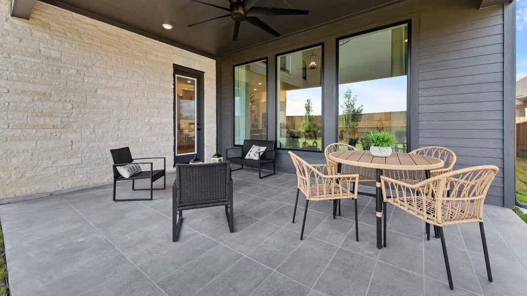 Exterior details and patio area of a home in Legacy, League City (Image 3).