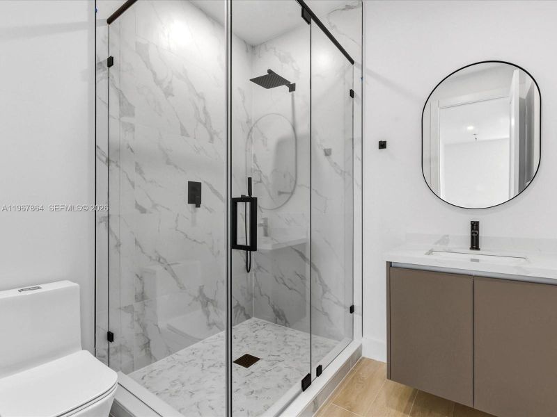 Furnished interior view inside a new home in , Miami (Image 13).