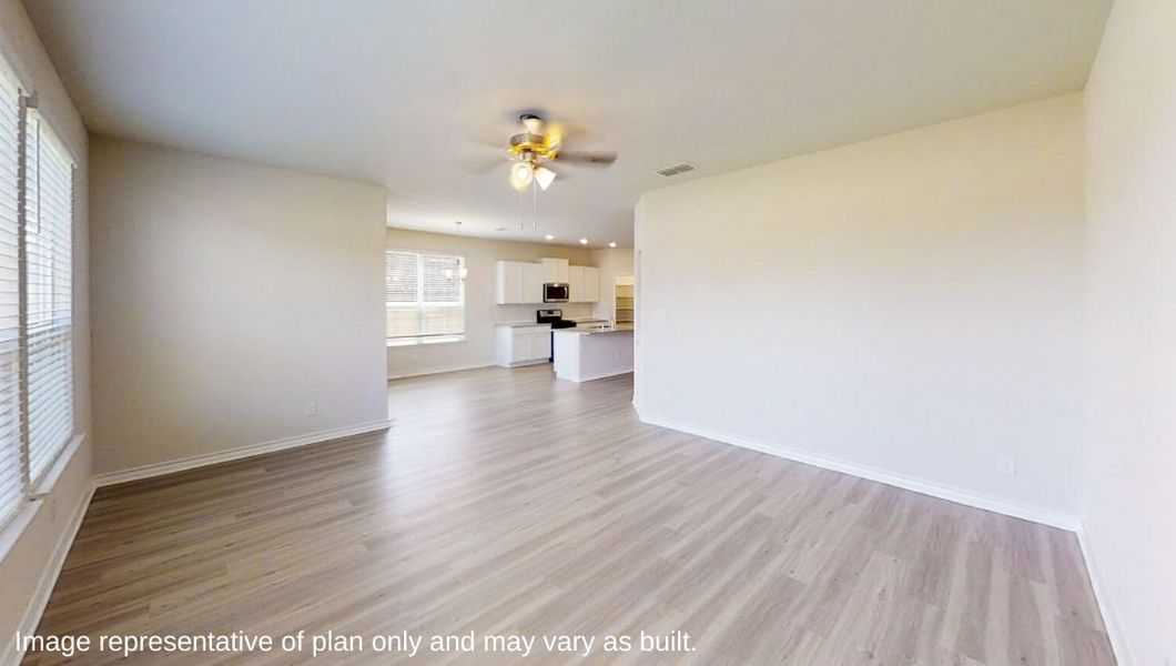 Representative unfurnished interior of a home built from the The Stallion by D.R. Horton in Veranda, San Antonio (Image 12).