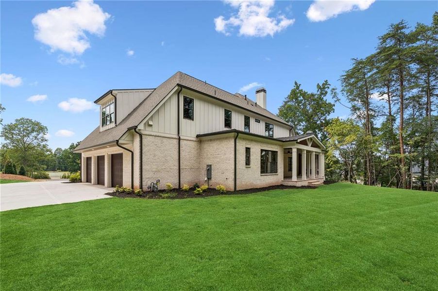 Exterior details and patio area of a home in , Cumming (Image 30).