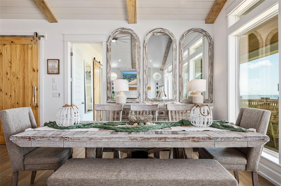 Furnished interior view inside a new home in , Bolivar Peninsula (Image 38).