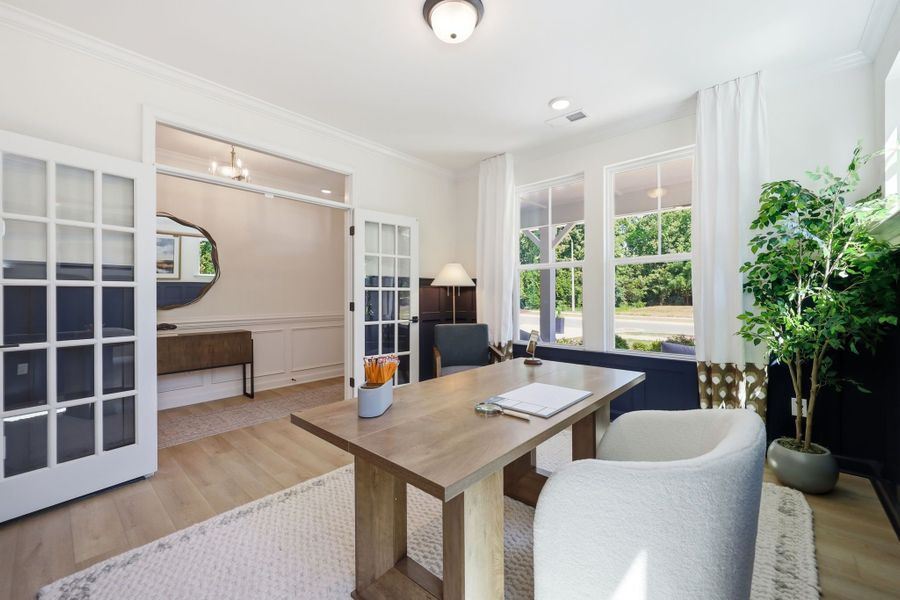 Representative furnished interior of a home built from the The Aspen by Davidson Homes LLC in Ashland, Holly Springs (Image 9).