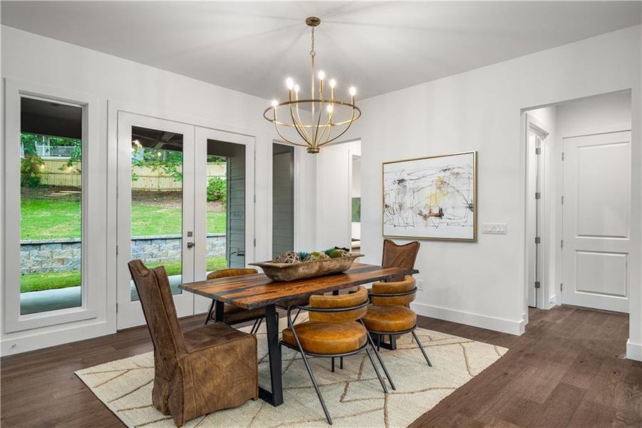 Furnished interior view inside a new home in , Powder Springs (Image 13).