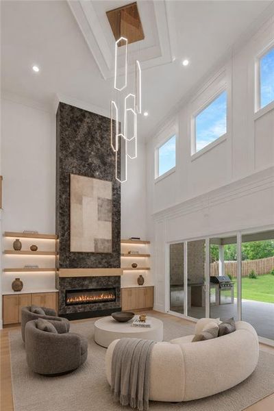 Furnished interior view inside a new home in , Grayson (Image 15).