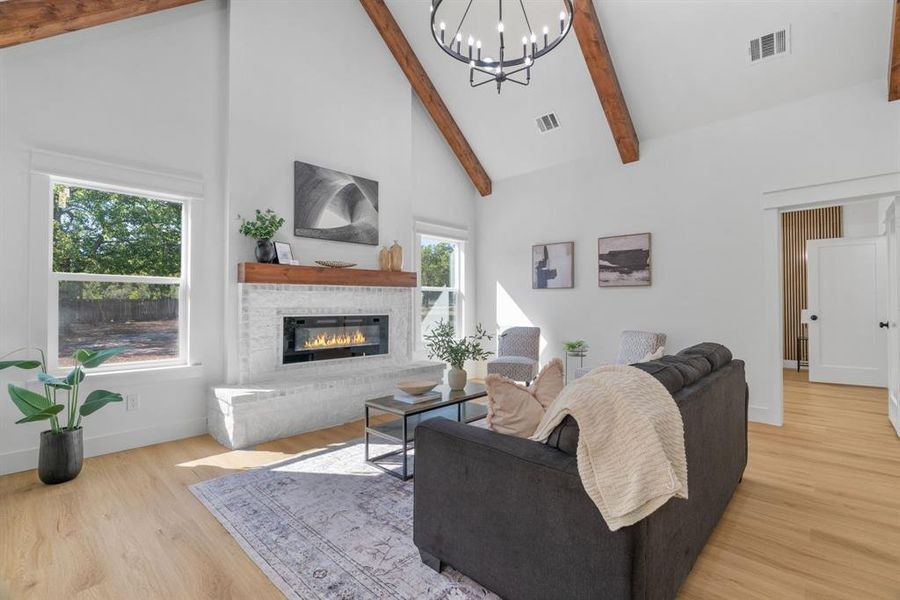 Furnished interior view inside a new home in , White Settlement (Image 19).