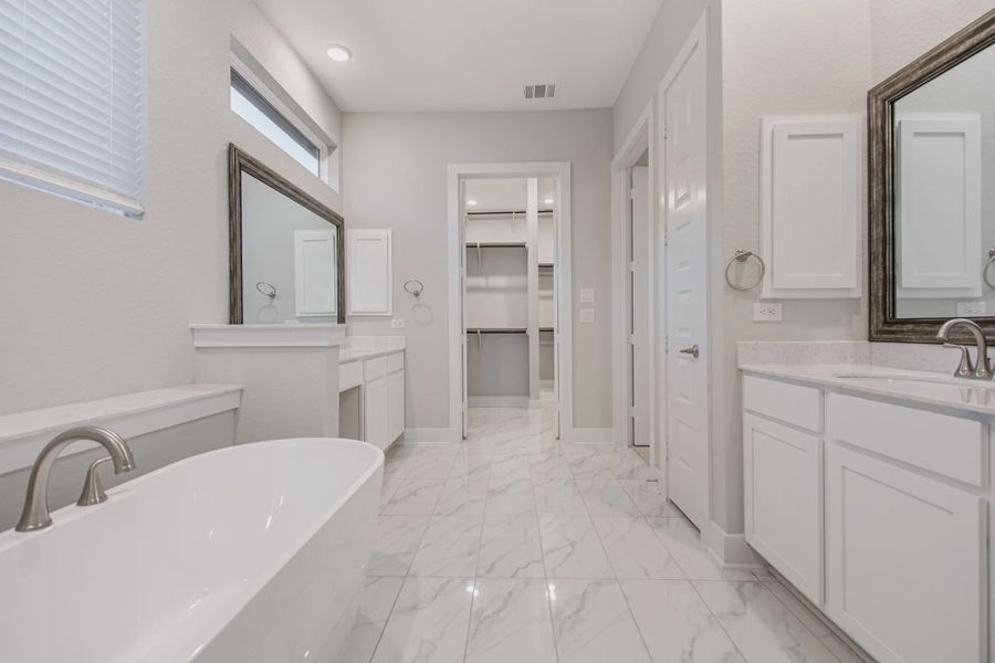 Representative furnished interior of a home built from the Rockwell by Chesmar Homes in Potranco Oaks 100's, Castroville (Image 7).