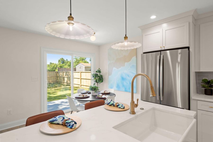 Furnished interior view inside a new home in , Charleston (Image 14).