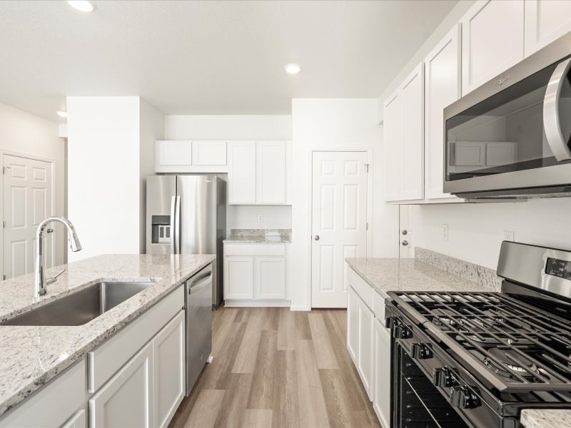 The Cottonwood floorplan interior image taken at a Meritage Homes community in Colorado Springs, CO.