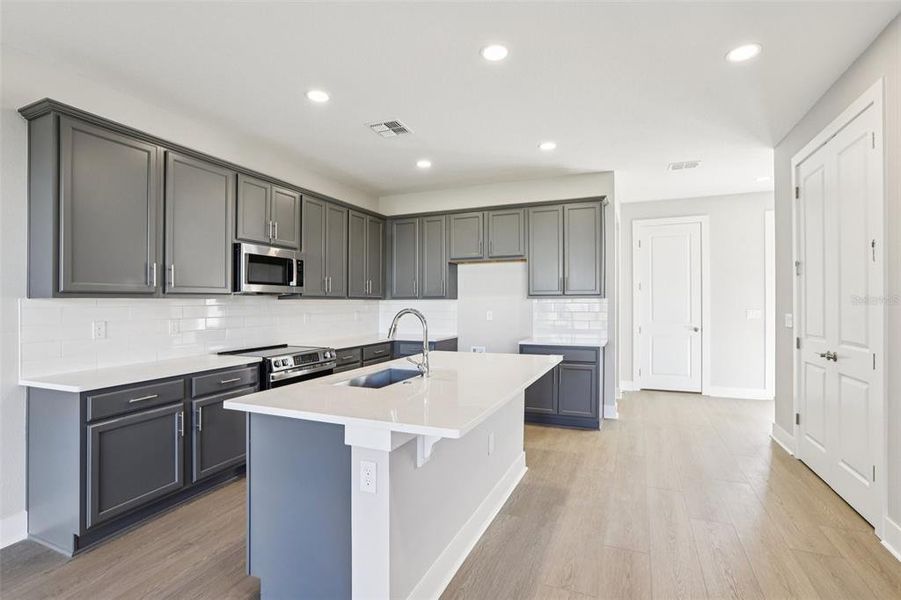 Furnished interior view inside a new home in Lagoon Residences at Epperson, Wesley Chapel (Image 7).