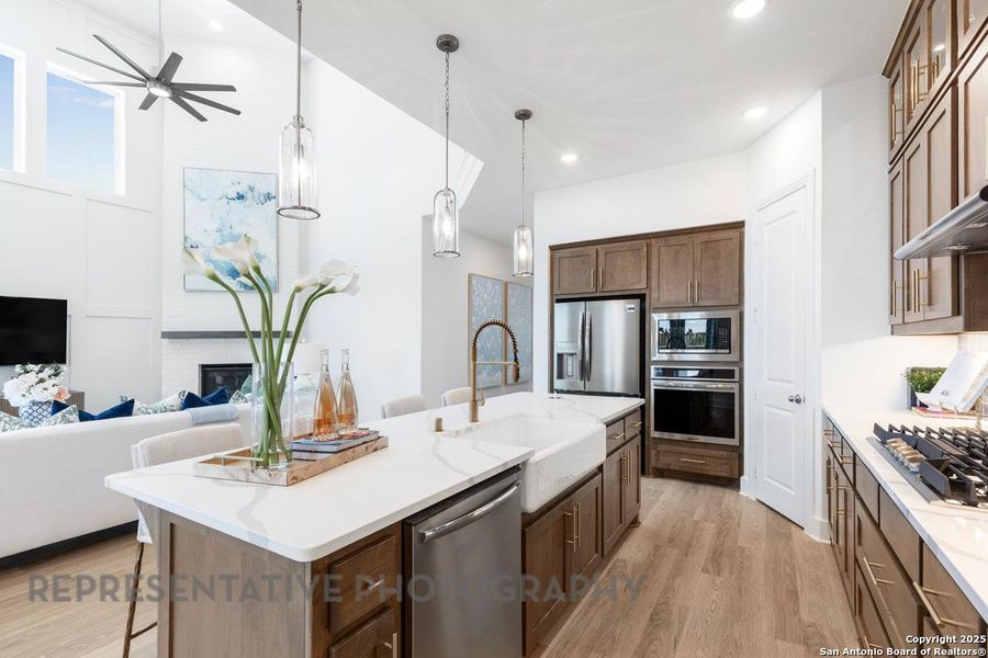 Furnished interior view inside a new home in Weston Oaks, San Antonio (Image 37). Furnished interior view inside a new home in Weston Oaks, San Antonio (Image 37).
