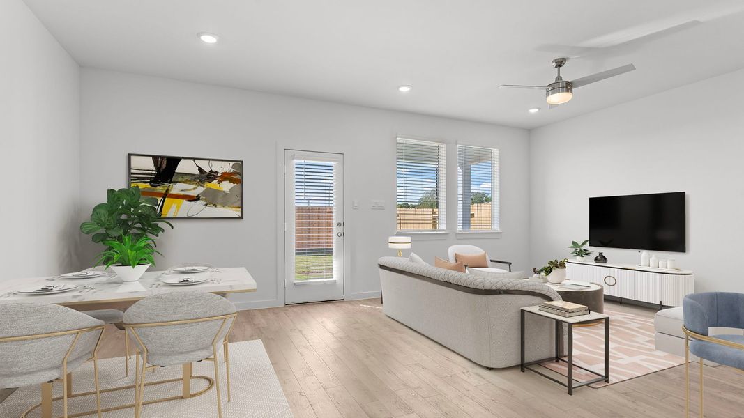 Furnished interior view inside a new home in Villarosa at Tamarron, Katy (Image 8).